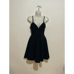 Windsor Women's Black Dress Small Spaghetti Straps V-Neck Size S